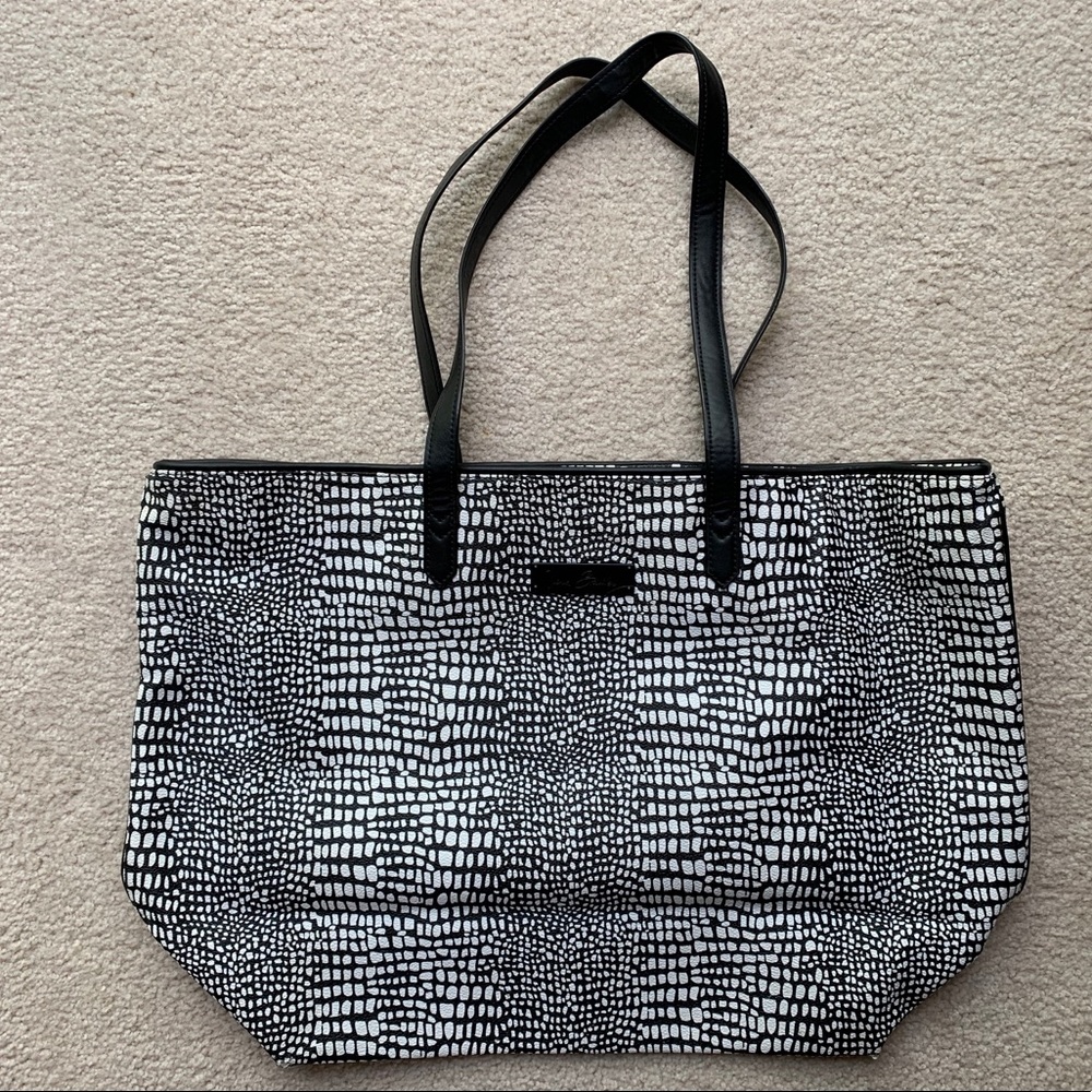 Vera Bradley faux leather large tote